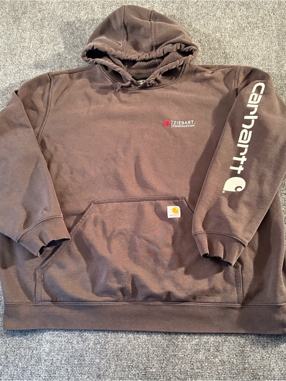 Carhartt Men’s 2XL Black Loose Fit Pullover Hoodie Workwear